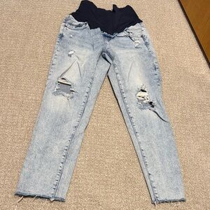 OLD NAVY Distressed Maternity Jeans